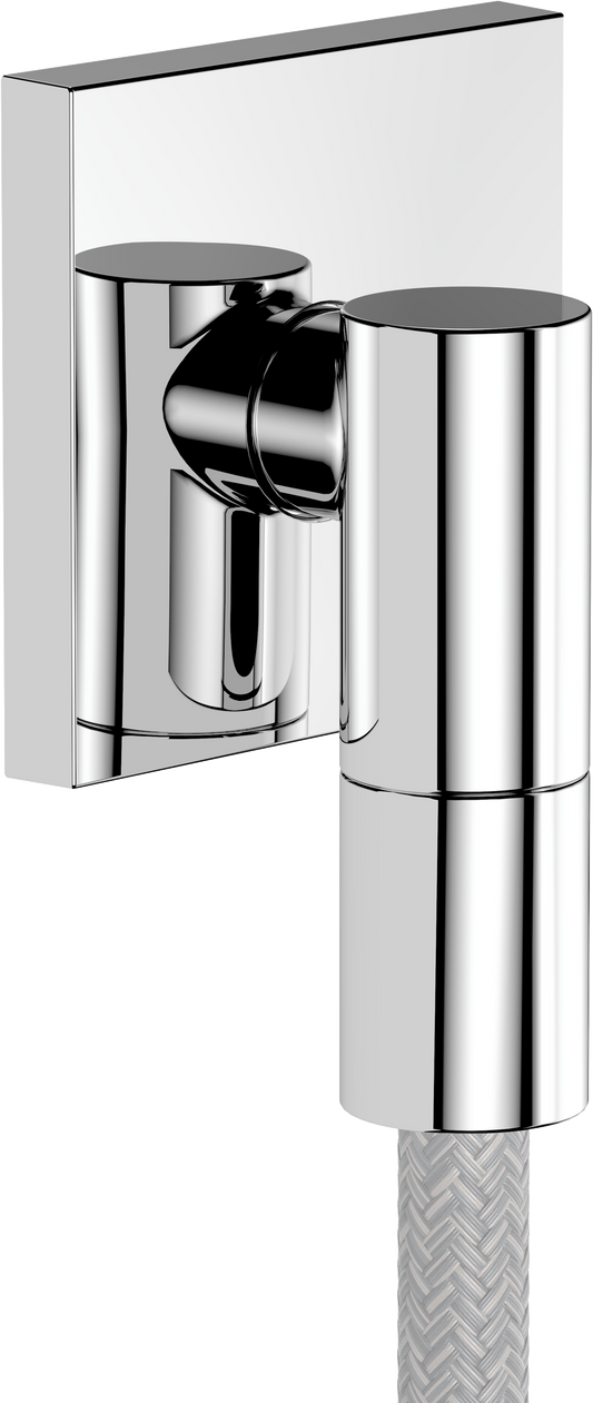 hansgrohe FixFit Fine E Wandanschluss mit Rückflussverhinderer (chrom)
