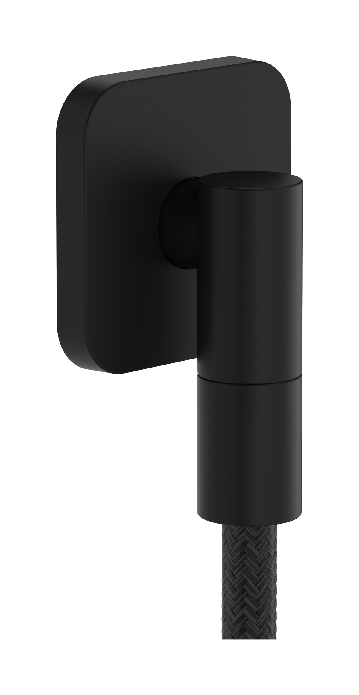 hansgrohe FixFit Fine Q Wandanschluss mit Rückflussverhinderer (mattschwarz)