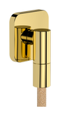 Hansgrohe FixFit Fine Q Wandanschluss mit Rückflussverhinderer (Polished Gold Optic)