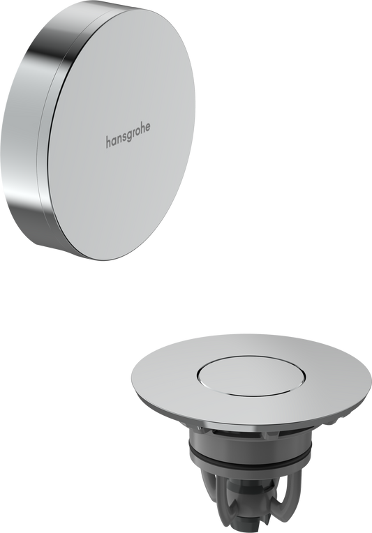 hansgrohe Flexaplus Fertigset Push-Open Ab- und Überlaufgarnitur (chrom)