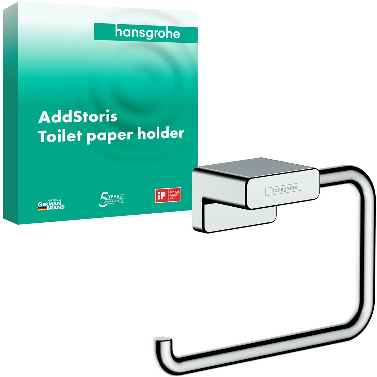 hansgrohe AddStoris Papierrollenhalter ohne Deckel (chrom)