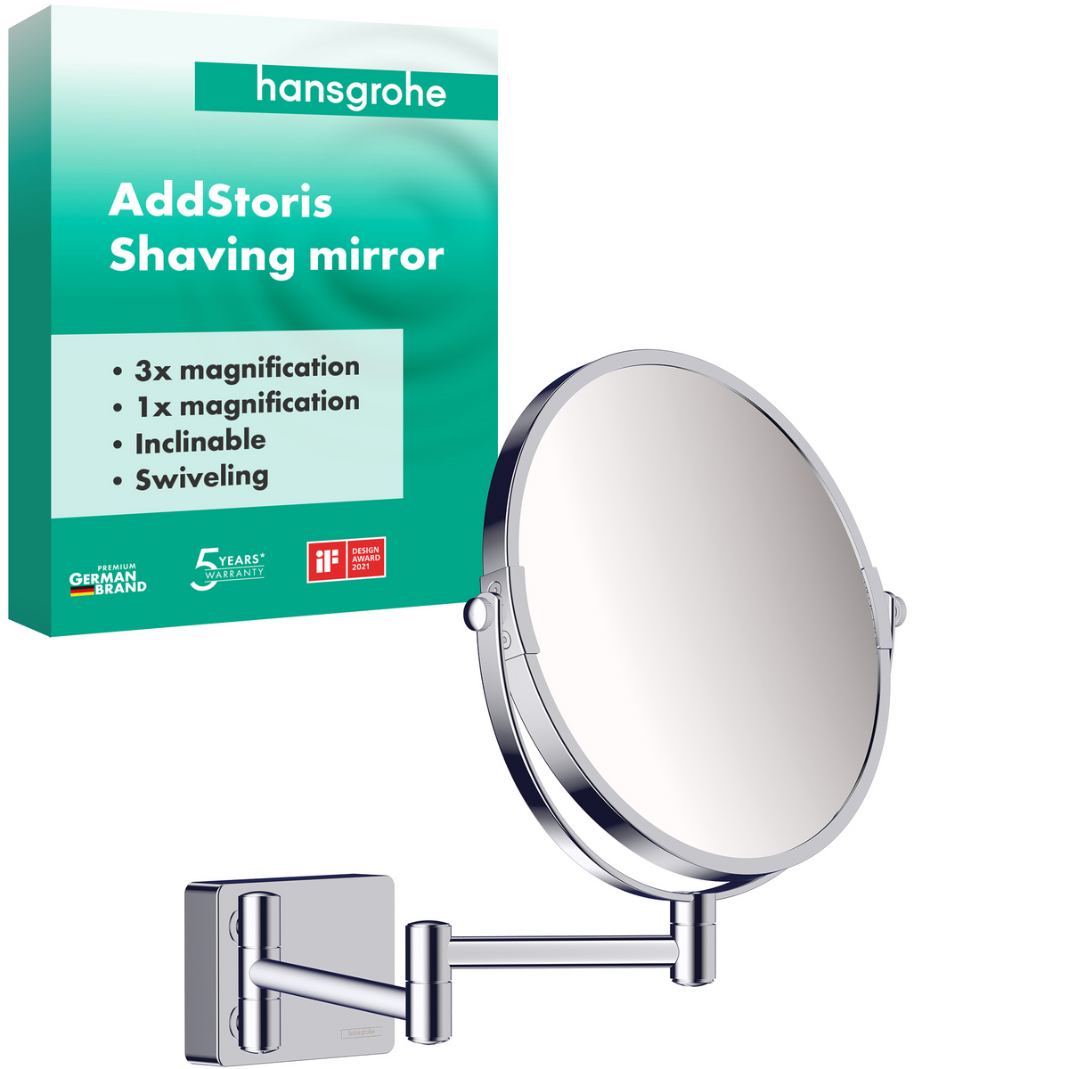 Hansgrohe AddStoris Rasierspiegel (chrom)