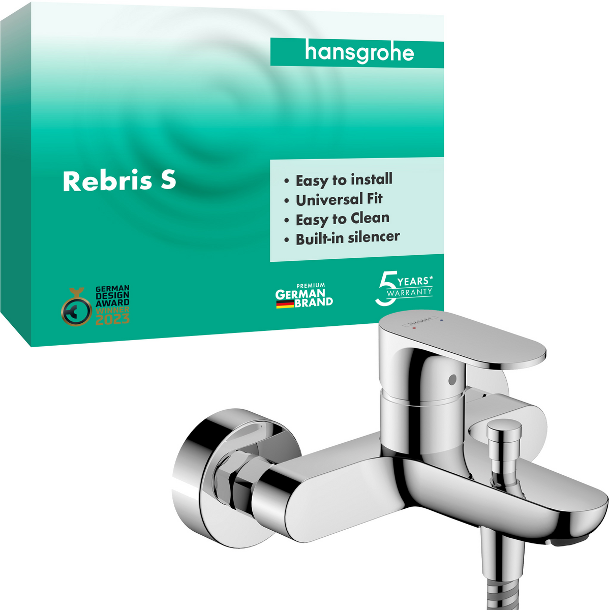 Hansgrohe Rebris S Wannenmischer Aufputz (chrom)