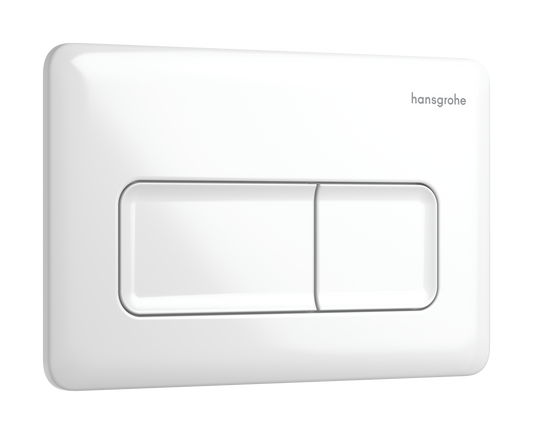 hansgrohe iFrame Original Q Betätigungsplatte, 2-Mengen-Spülung (weiß)