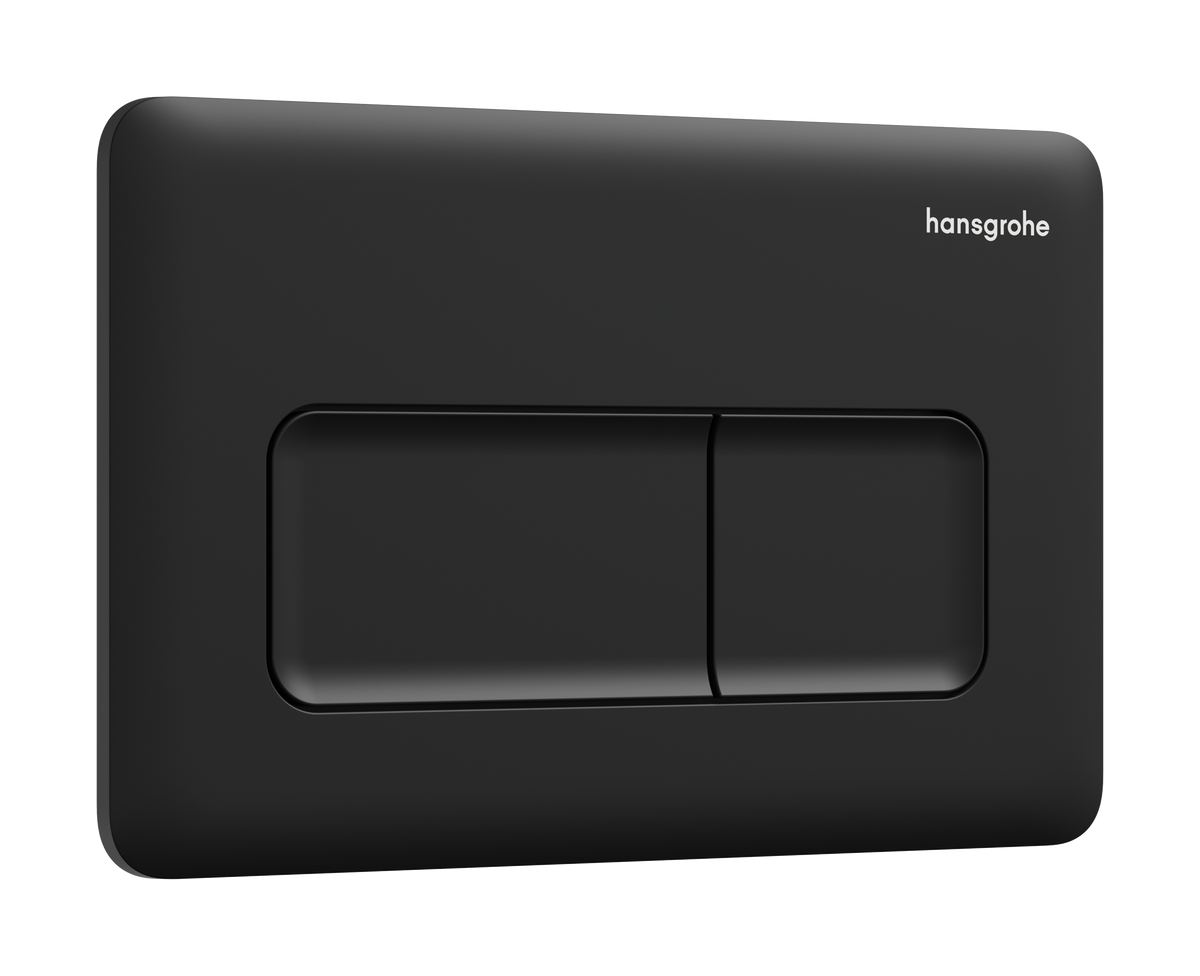 hansgrohe iFrame Original Q Betätigungsplatte, 2-Mengen-Spülung (mattschwarz)