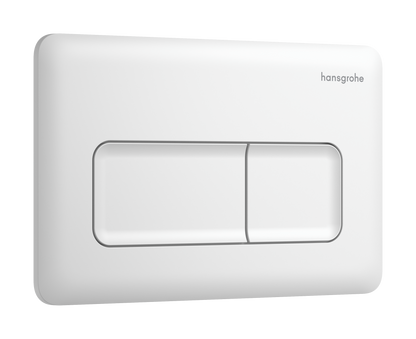 hansgrohe iFrame Original Q Betätigungsplatte, 2-Mengen-Spülung (mattweiß)