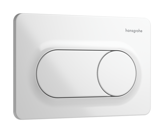 hansgrohe iFrame Original S Betätigungsplatte, 2-Mengen-Spülung (weiß)