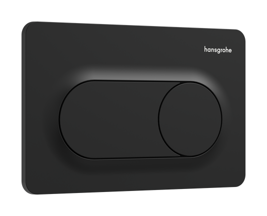 hansgrohe iFrame Original S Betätigungsplatte, 2-Mengen-Spülung (mattschwarz)