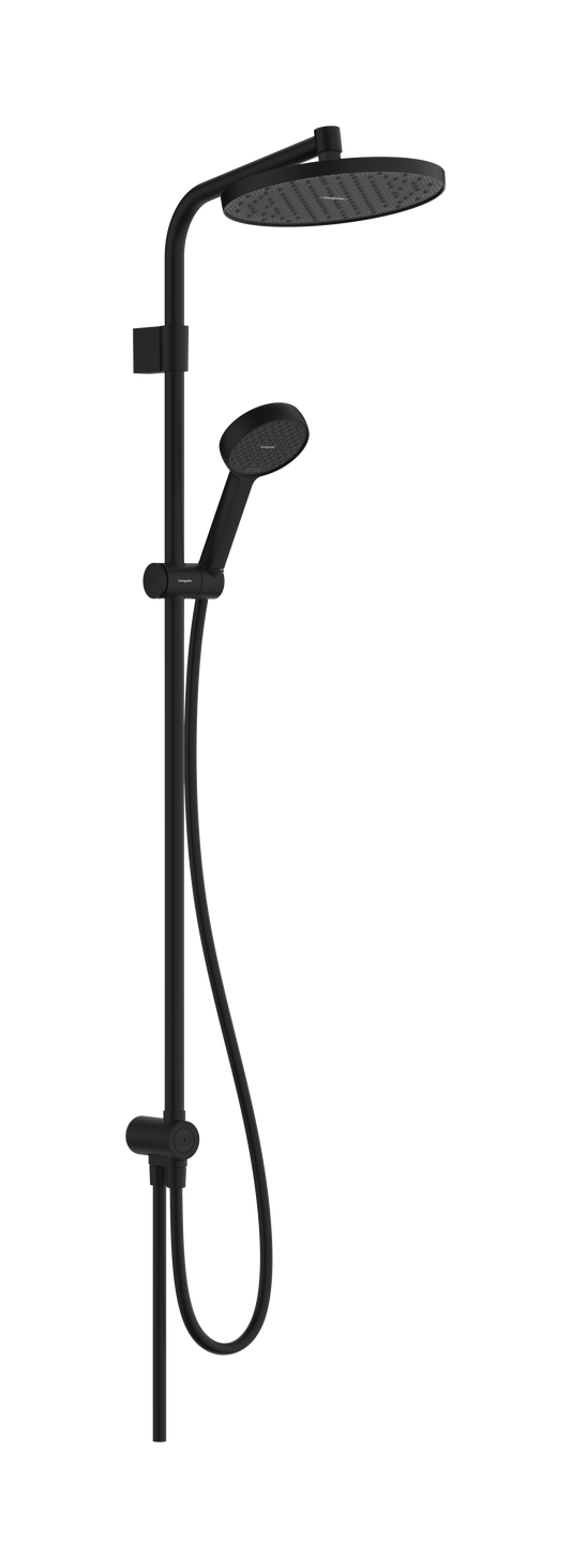 Hansgrohe Activera S Showerpipe 240 1jet EcoSmart Reno Varia (mattschwarz)