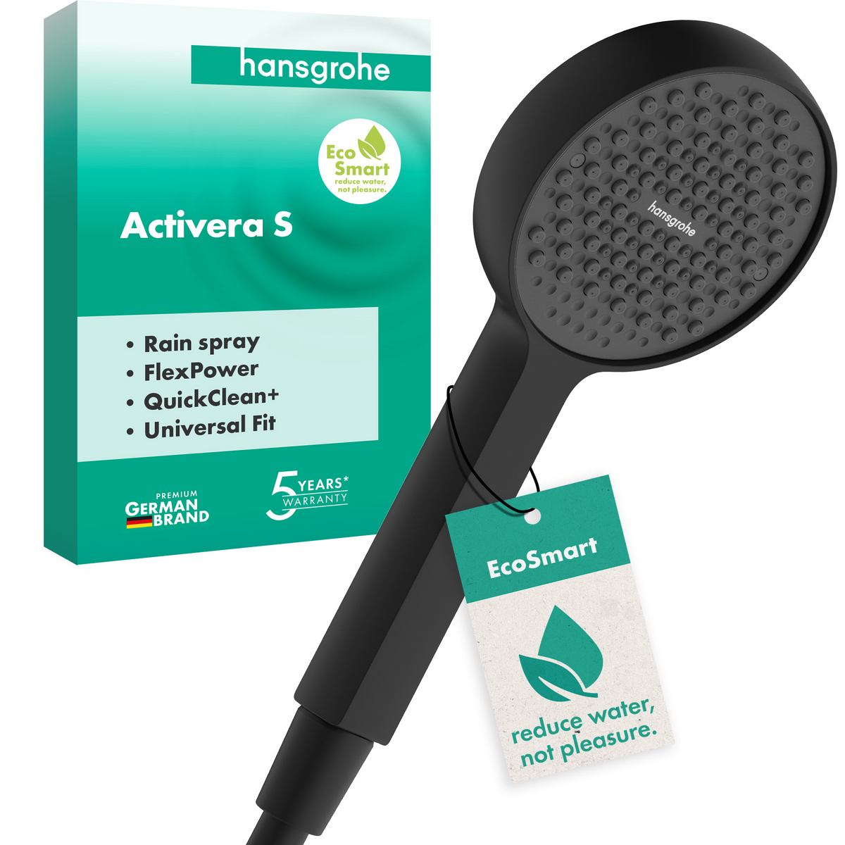 hansgrohe Activera S 95 Handbrause 1jet EcoSmart (mattschwarz)