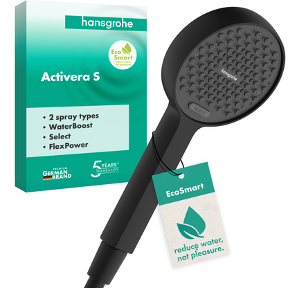 hansgrohe Activera Select S 95 Handbrause 2jet EcoSmart mit Booster (mattschwarz)