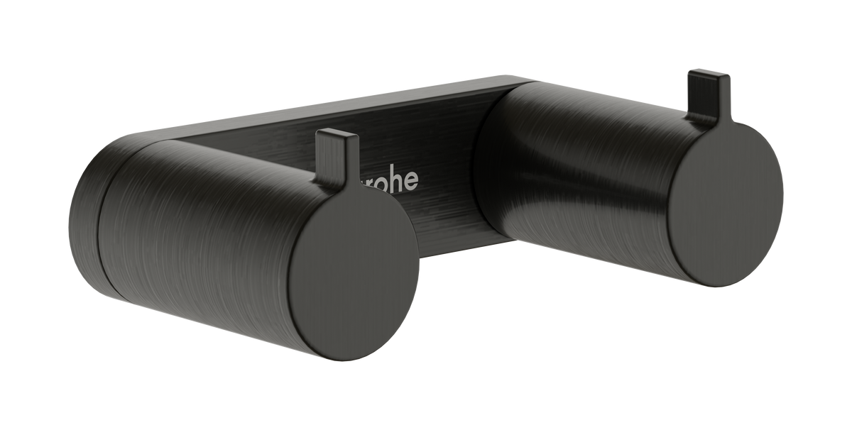 hansgrohe AddStoris S Doppelhaken (Brushed Black Chrome)
