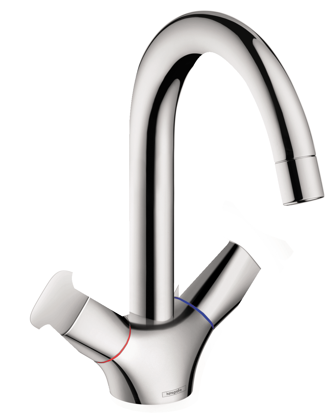 Hansgrohe Logis Zweigriff-Waschtischarmatur 150 mit Zugstangen-Ablaufgarnitur (chrom)