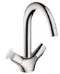Hansgrohe Logis Zweigriff-Waschtischarmatur 150 mit Zugstangen-Ablaufgarnitur (chrom)