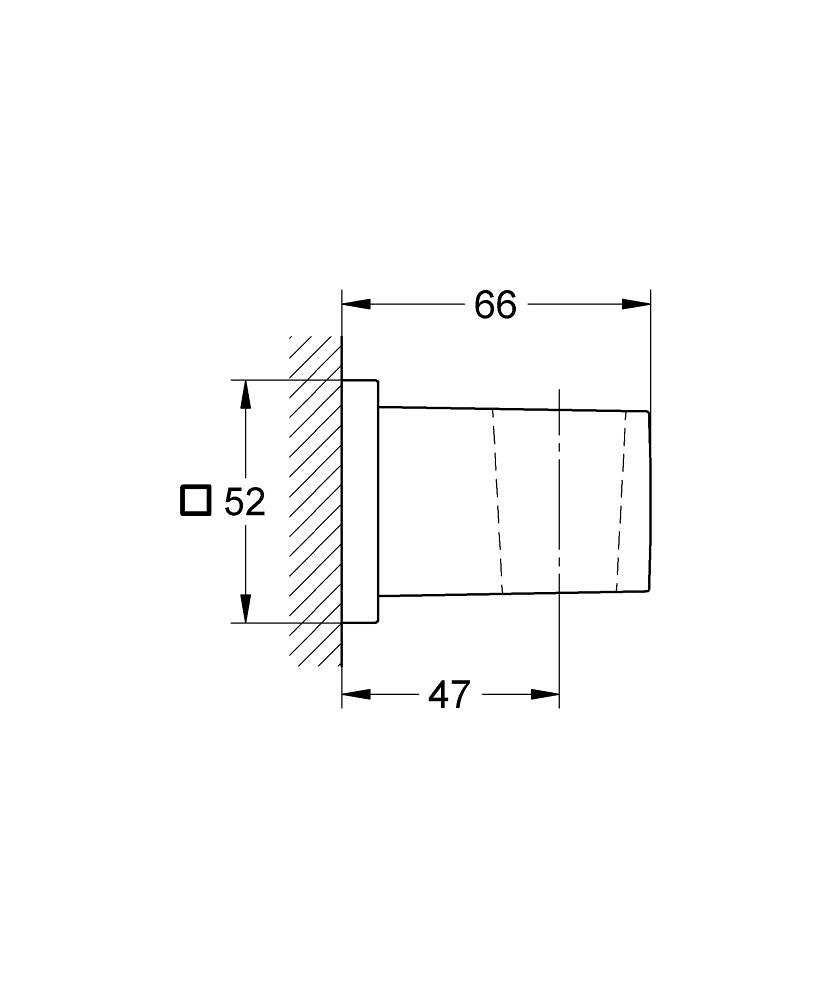 GROHE Euphoria Cube Wandbrausehalter (chrom)