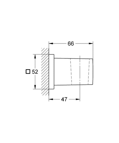GROHE Euphoria Cube Wandbrausehalter (chrom)