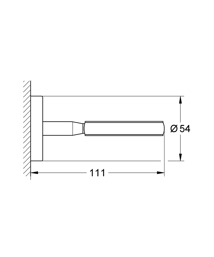 GROHE BauCosmopolitan Halter (chrom)