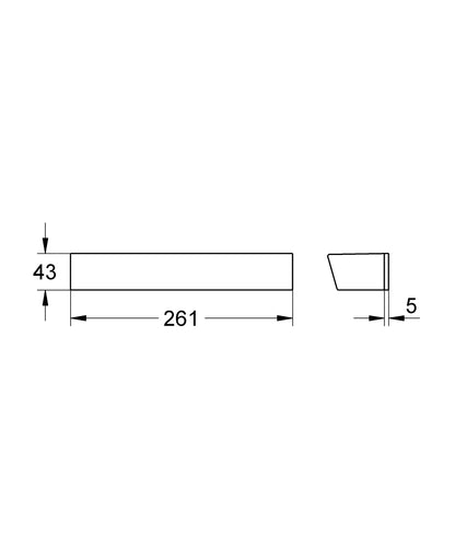GROHE EasyReach Duschablage für Grohtherm 2000 (chrom)