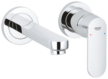 Grohe Eurosmart Cosmopolitan 2-Loch-Waschtischbatterie 19381, Wandmontage, Fertigmontageset für 23571, Ausladung 170 mm (chrom)