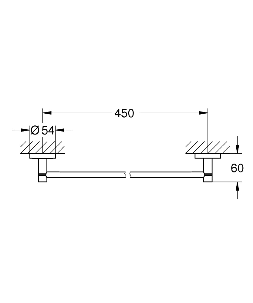 GROHE Essentials Badetuchhalter 450 mm (chrom)