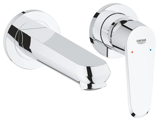 Grohe Eurodisc Cosmopolitan 2-Loch-Waschtischbatterie 19573, Wandmontage, Fertigmontageset für 23571, Ausladung 170 mm (chrom)