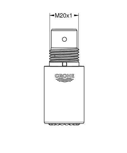 GROHE Strahlregler 13997 Innengewinde M 22 x 1