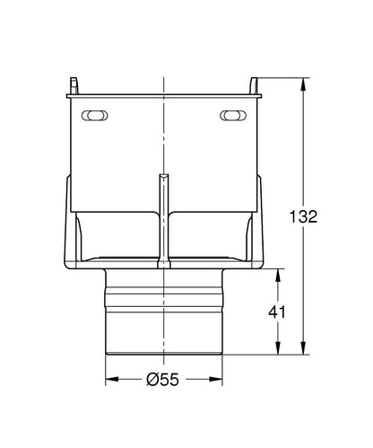 GROHE Austauschsitz 43545 für Wandeinbau-Spülkästen (bis 02.97)
