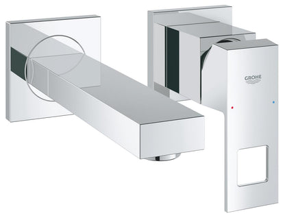Grohe Eurocube 2-Loch-Waschtischbatterie 19895, Wandmontage, Fertigmontageset für 23200, Ausladung 171 mm (chrom)
