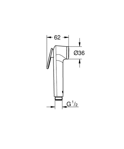 GROHE Tempesta-F Trigger Spray 30 Handbrause 1 Strahlart (chrom)