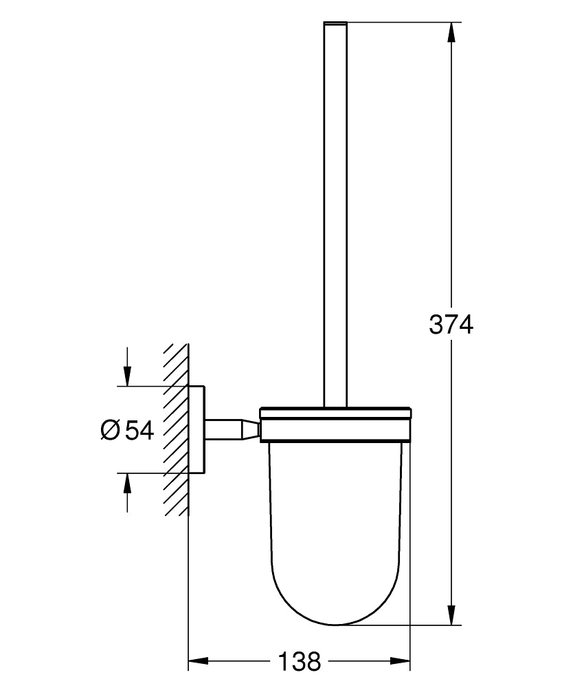GROHE BauCosmopolitan Toilettenbürstengarnitur (chrom)