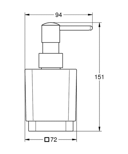 GROHE Selection Cube Seifenspender 40805, 300 ml (matt black)