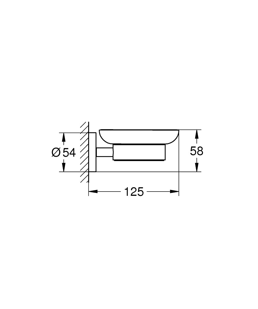 GROHE Essentials Seifenschale mit Halter 40444 (supersteel)