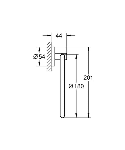 GROHE Essentials Handtuchring (matt black)