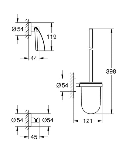 Grohe Essentials WC-Set 3 in 1 40407 (supersteel)
