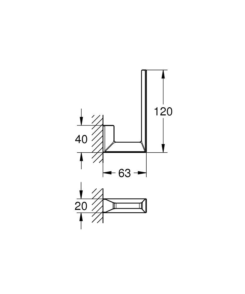 GROHE Selection Cube Reservepapierhalter 40784 (chrom)