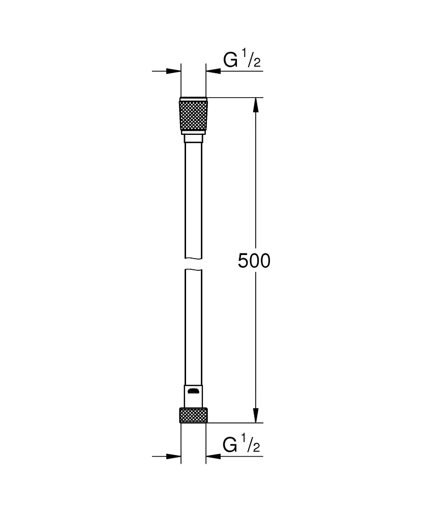 Grohe Brauseschlauch Relexaflex 22115 500 mm (chrom)