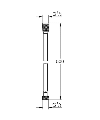 Grohe Brauseschlauch Relexaflex 22115 500 mm (chrom)