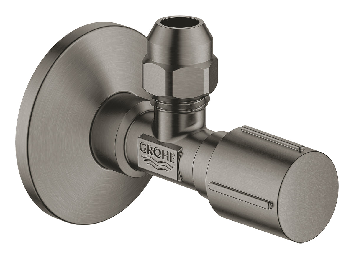 GROHE Eckventil 1/2" x 3/8" mit Längenausgleich (hard graphite gebürstet)