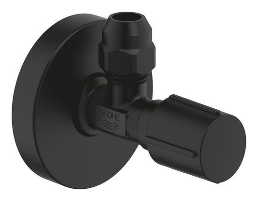 GROHE Eckventil 22074 1/2" x 3/8" mit Quetschverschraubung 10 mm (phantom black)