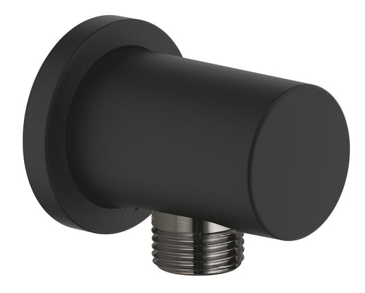 GROHE Rainshower Wandanschlussbogen 22118, runde Rosette (phantom black)