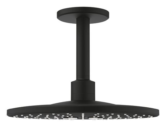 Grohe Rainshower SmartActive 310 Kopfbrause-Set 22124, Deckenauslass 142 mm, 2 Strahlarten (phantom black)