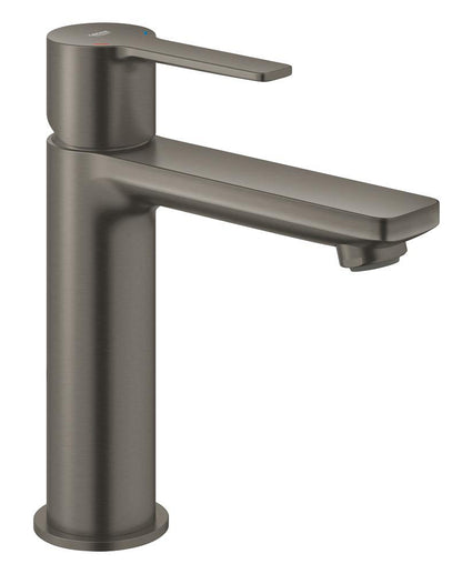 Grohe Lineare Einhand-Waschtischbatterie 23106, S-Size, mit Push-Open Ablaufgarnitur (hard graphite gebürstet)
