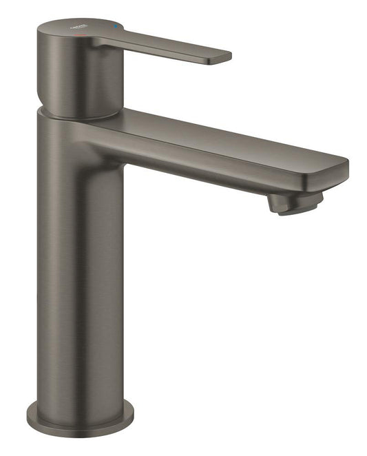 Grohe Lineare Einhand-Waschtischbatterie 23106, S-Size, mit Push-Open Ablaufgarnitur (hard graphite gebürstet)