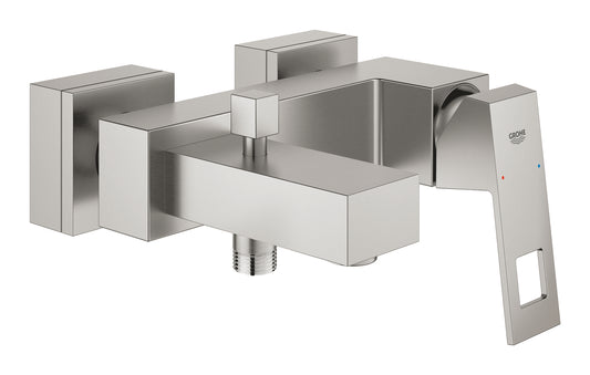 Grohe Eurocube Einhand-Wannenbatterie 23140, Wandmontage (supersteel)