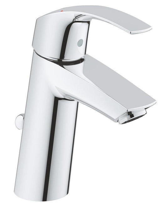 GROHE Eurosmart Einhand-Waschtischbatterie 23322, M-Size, mit Zugstangen-Ablaufgarnitur (chrom)