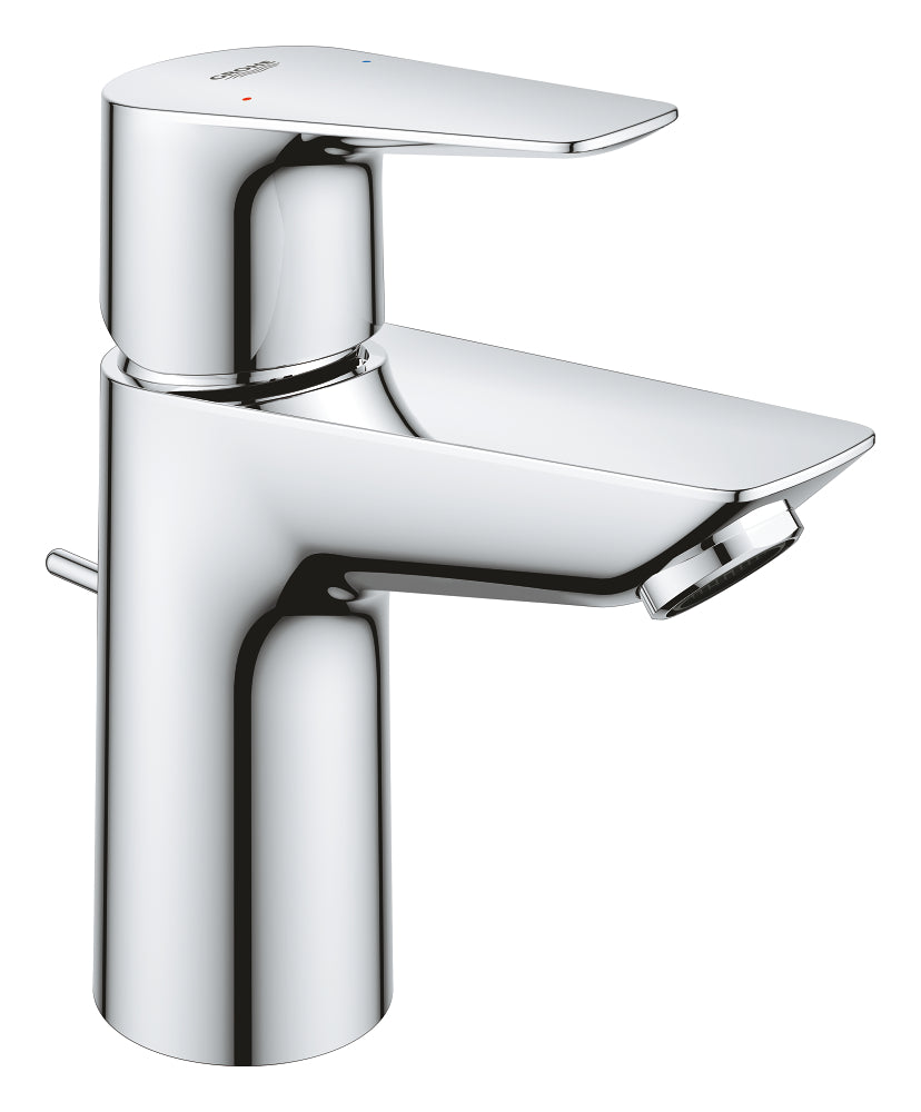 GROHE BauEdge Einhand-Waschtischbatterie 23328, S-Size, mit Zugstangen-Ablaufgarnitur (chrom)