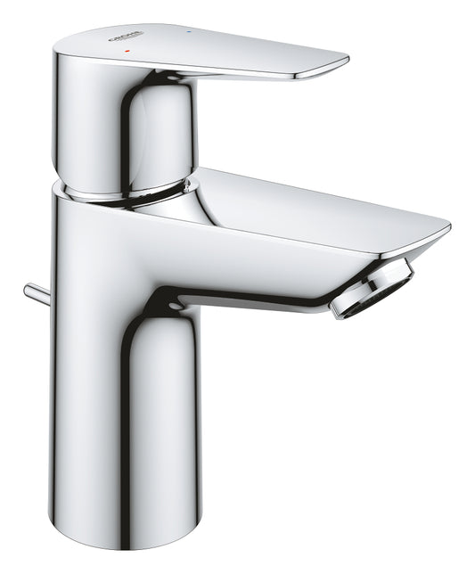 GROHE BauEdge Einhand-Waschtischbatterie 23328, S-Size, mit Zugstangen-Ablaufgarnitur (chrom)