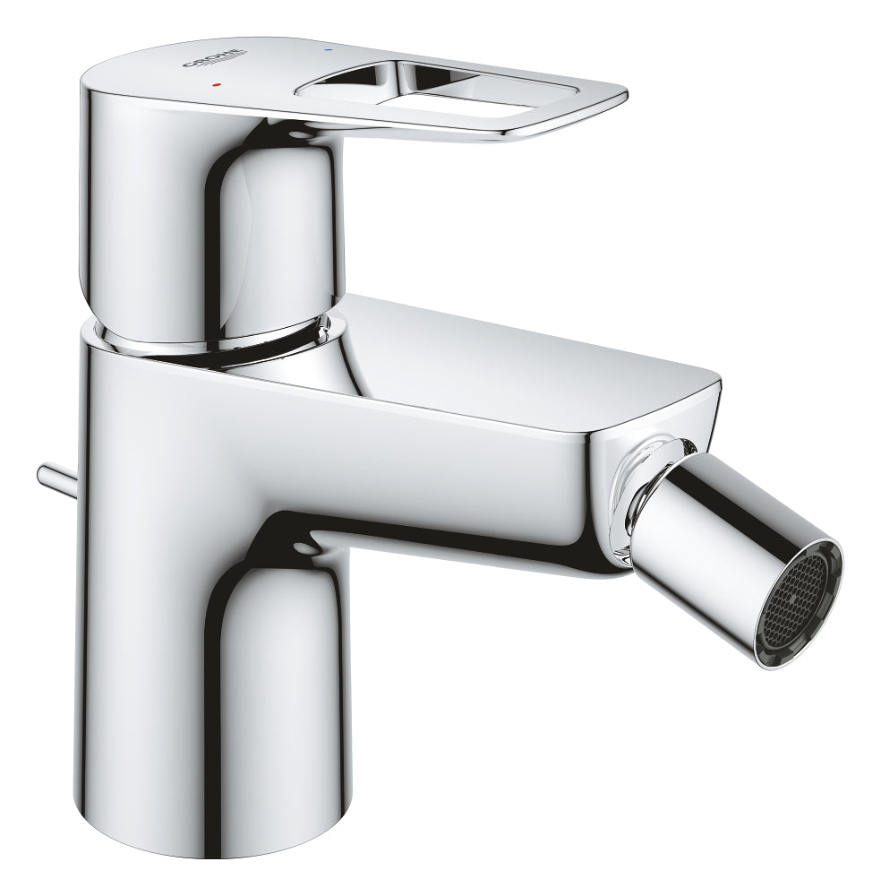 GROHE BauLoop Einhand-Bidetbatterie 23338 mit Zugstangen-Ablaufgarnitur (chrom)