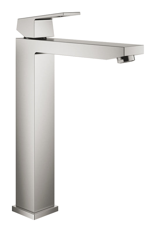 Grohe Eurocube Einhand-Waschtischbatterie 23406, XL-Size, für freistehende Waschschüsseln (supersteel)