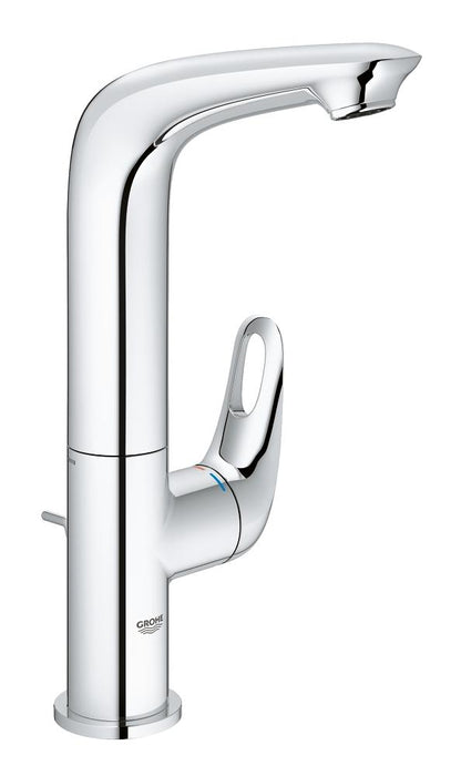 Grohe Eurostyle Einhand-Waschtischbatterie 23569, L-Size, offener Hebelgriff, mit Zugstangen-Ablaufgarnitur (chrom)